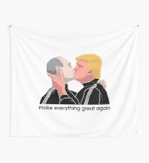 Trump, der Putin küsst Wandbehang