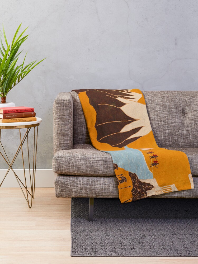 "Ancient Greece " Throw Blanket by tregenza Redbubble