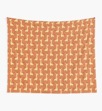 Orange Giraffte Muster Wandbehang