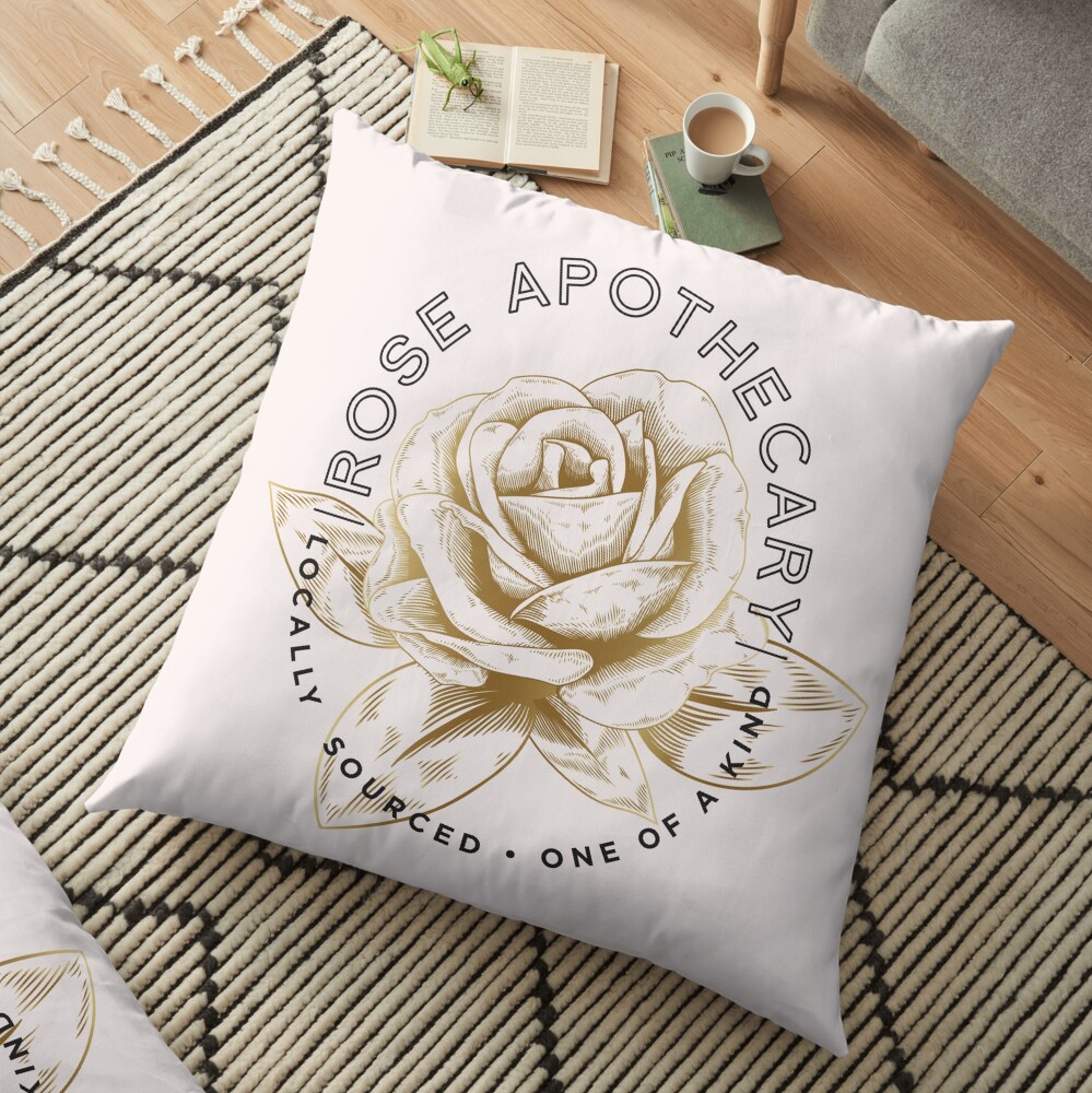 Rose Apothecary Floor Pillow