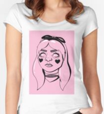 Alice im Wunderland (weg mit deinem Kopf) Tailliertes Rundhals-Shirt