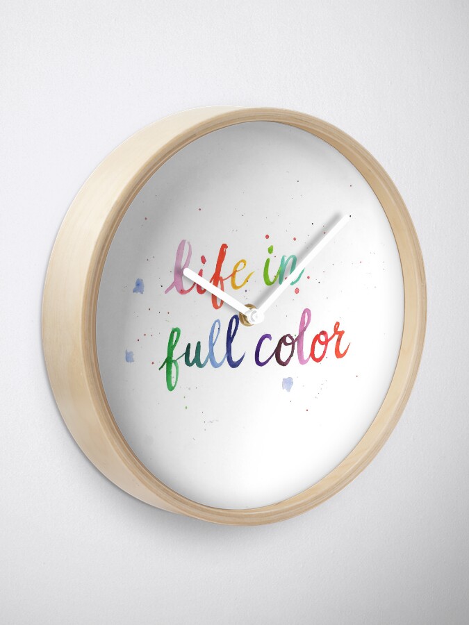 Alternate view of Life in Full Color Clock