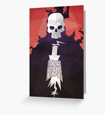 Madness Through Order - Soul Eater Print Greeting Card