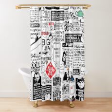 Wise Words From The Office - The Office Quotes (Variant) Shower Curtain