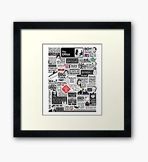 Wise Words From The Office - The Office Quotes (Variant) Framed Print