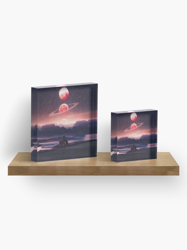 Alternate view of Not A Home Acrylic Block