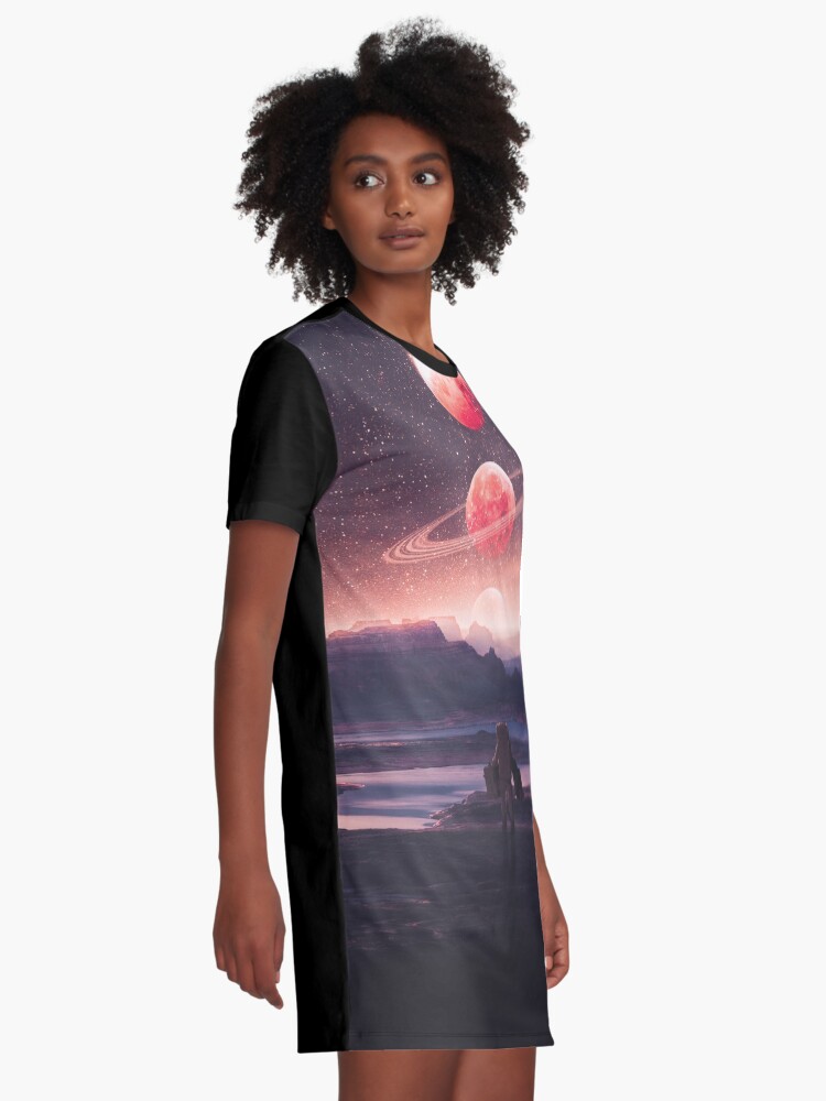 Alternate view of Not A Home Graphic T-Shirt Dress