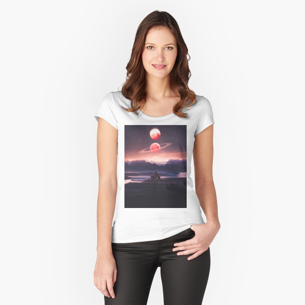 Not A Home Fitted Scoop T-Shirt