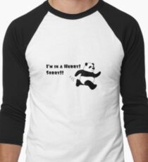 Panda hat es eilig! Baseballshirt für Männer