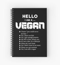 Vegan lifestyle tutorial Spiral Notebook