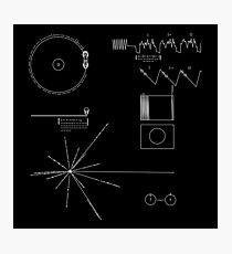 Die goldene Aufzeichnung der Voyager Fotodruck
