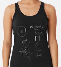 Camiseta de tirantes para mujer El disco de oro de la Voyager