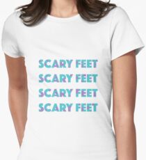 Camiseta entallada Texto de Sulley Scary Feet Monsters Inc