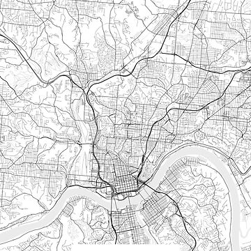Artwork thumbnail, Cincinnati Map by Kara515
