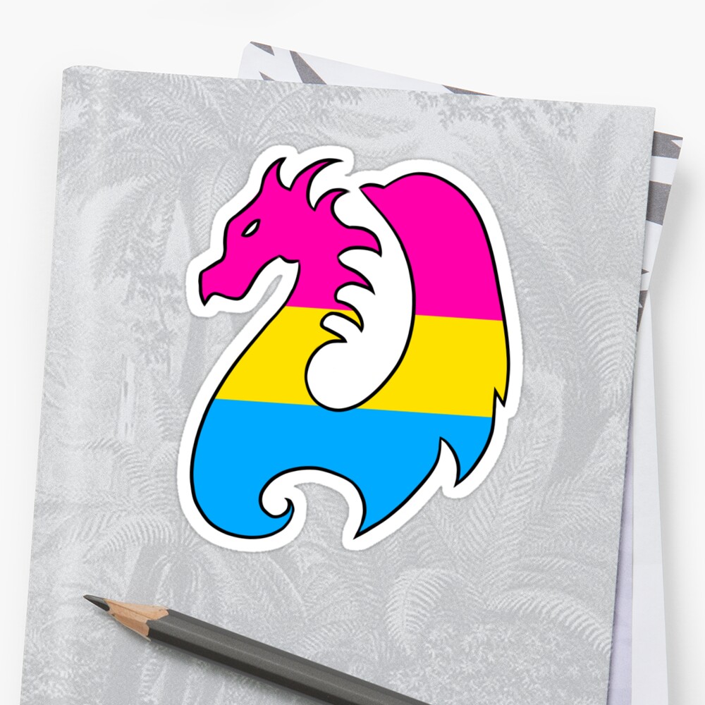 Pride Dragon Pansexual Sticker By 3geeks1house Redbubble 0519