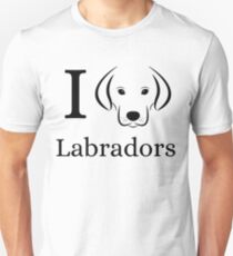 Camiseta ajustada I Love Labradors Design For Labrador Retriever Puppy Dog Owners Lovers Fan