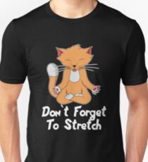 Katze Yoga Lustig Kätzchen Unisex T-Shirt