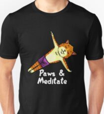 Katze Yoga Lustig Kätzchen Unisex T-Shirt