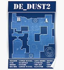 CSGO DE_Dust 2 Poster