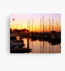 Orange Over Water Canvas Print