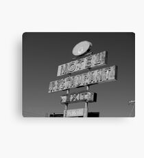 Forgotten Road side Motel. Canvas Print