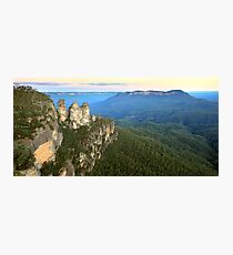 Three Sisters Twilight, Blue Mountains, Australia Photographic Print