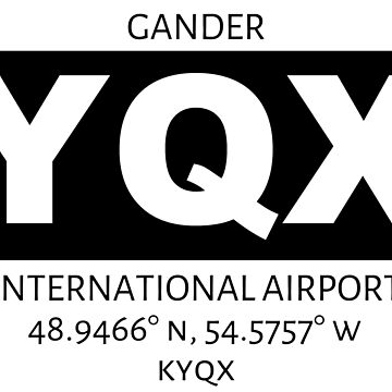 Artwork thumbnail, Gander International Airport YQX by AvGeekCentral