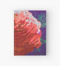 Red Ranunculus Buttercup Floral Art Hardcover Journal