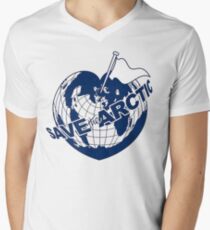 SAVE THE ARCTIC - GREENPEACE Men's V-Neck T-Shirt