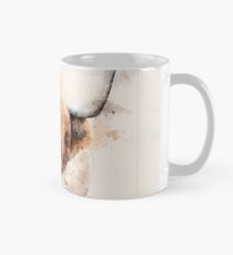 Highland Cow in Watercolour print Classic Mug