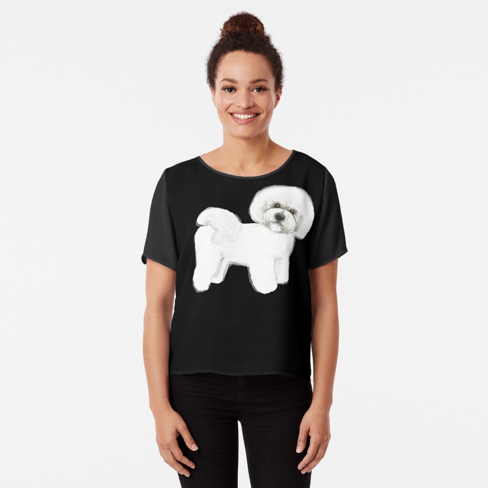 Bichon Frise dog Chiffon Top
