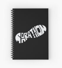 Marathon Schuhabdruck Spiralblock