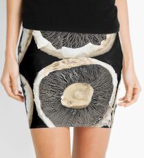 Rows of Mushroom Caps Mini Skirt