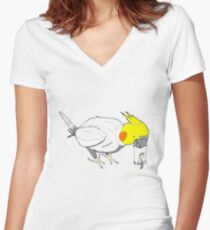 Bird toys Women's Fitted V-Neck T-Shirt