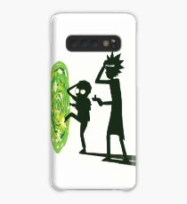 Rick and Morty - Portal Travel (White) Case/Skin for Samsung Galaxy
