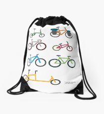 UNITED COLORS OF BICYCLES. Drawstring Bag