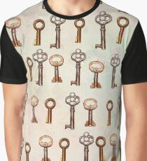 keys on floral wallpaper Graphic T-Shirt