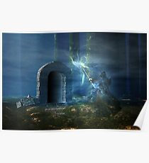 Dark doorway Poster