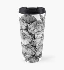 black flowers Travel Mug