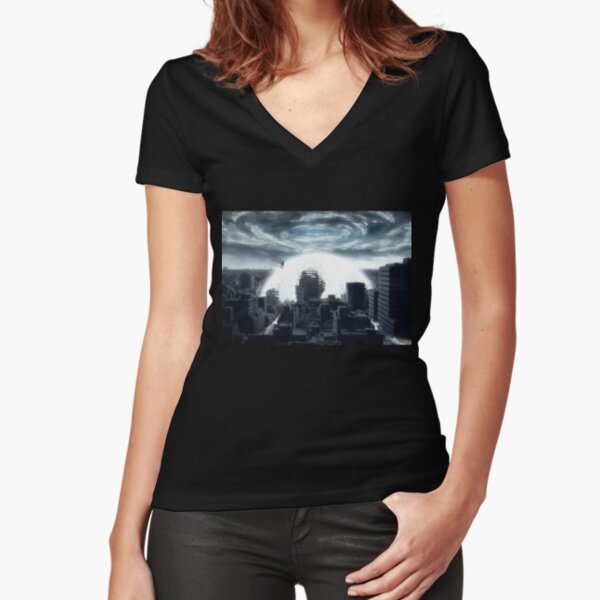 The Beginning of the End - Akira Tribute Fitted V-Neck T-Shirt