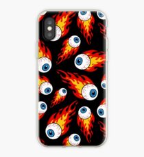 Vinilo o funda para iPhone Patrón de globo ocular llameante