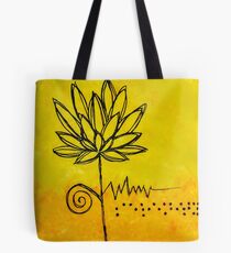 Blindenschrift-abstrakte Kunst-Ruhe Tote Bag
