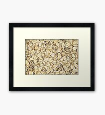 Raw Oats Framed Print