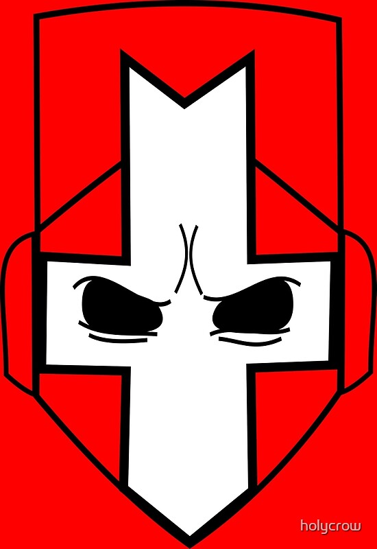 "Castle Crashers Minimal Helmet" by holycrow Redbubble