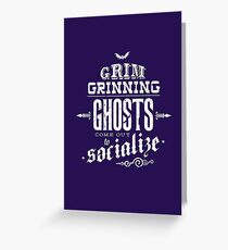 Haunted Mansion - Grim Grinning Ghosts Greeting Card