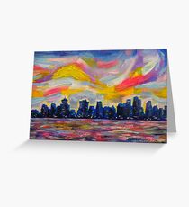 An Evening In Vancouver Greeting Card