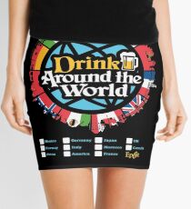 Drink Around the World - EPCOT Checklist v1 Mini Skirt
