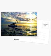 Fishing at Sunrise Postcards