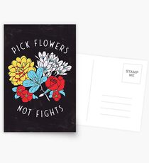 Blumen-Shirt Postkarten
