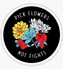 Blumen Glänzender Sticker